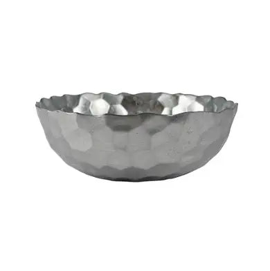 vietri rufolo glass silver honeycomb large bowl