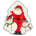 Vietri Old St. Nick Figural Tree Platter