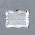 GIFTABLES Pearl Denisse Rectangular Engraved Tray "Thankful, Grateful, Blessed"