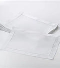 WHITE Single Hemstitch Placemat S/4
