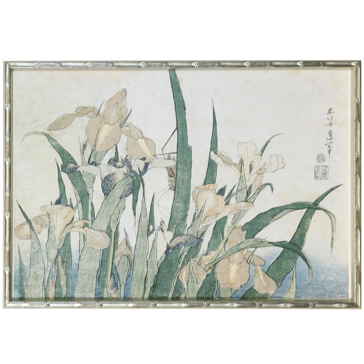 KING FISHER WITH IRISES